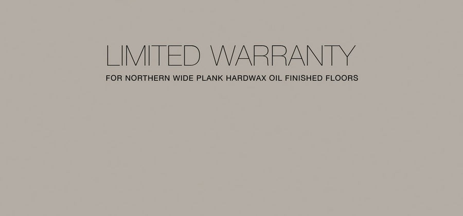 Northern Wide Plank Warranty